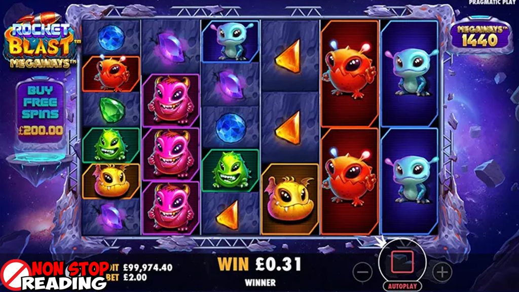 Roket Slot Deposit Pulsa di Game Rocket Blast Megaways!