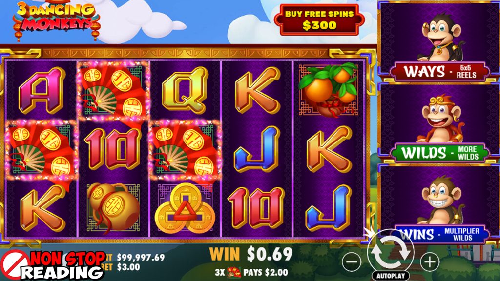 Slot Gacor Gemerincing Indah Saat 3 Dancing Monkeys Menari