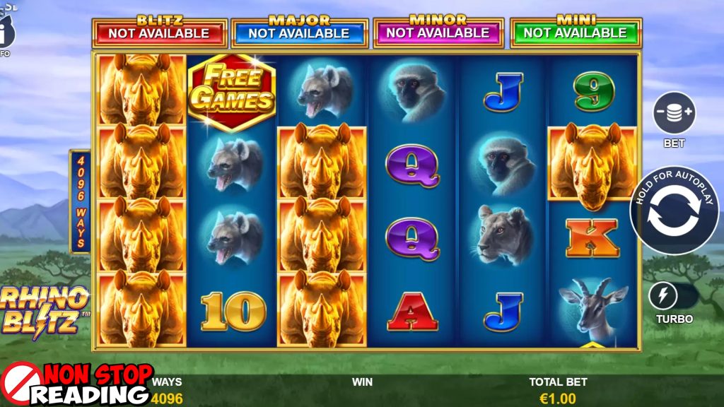 Slot Online Rhino Blitz 4.096 Tips Sukses Brutal!