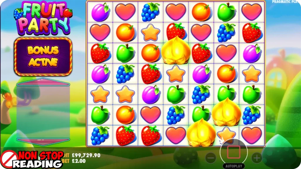 Pattern Fruit Party Buah Jatuh di Pakai AI 2026